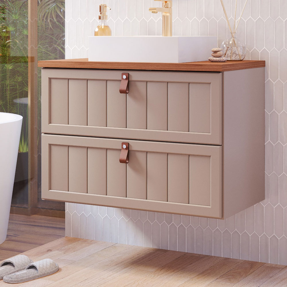 Gabinete para Banheiro MGM Aruba 1 Porta Basculante 1 Gaveta MDF
