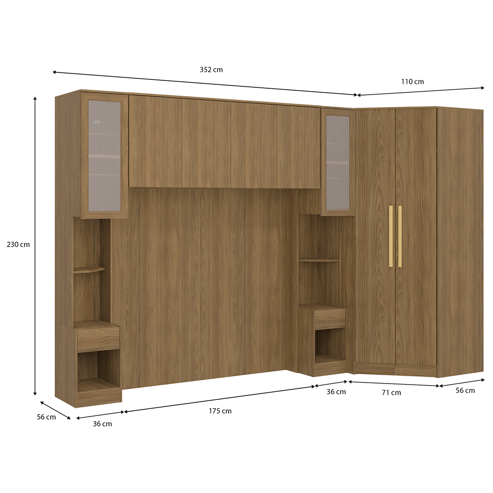 Quarto Modular Kappesberg Ágata 5 Peças — foto 5