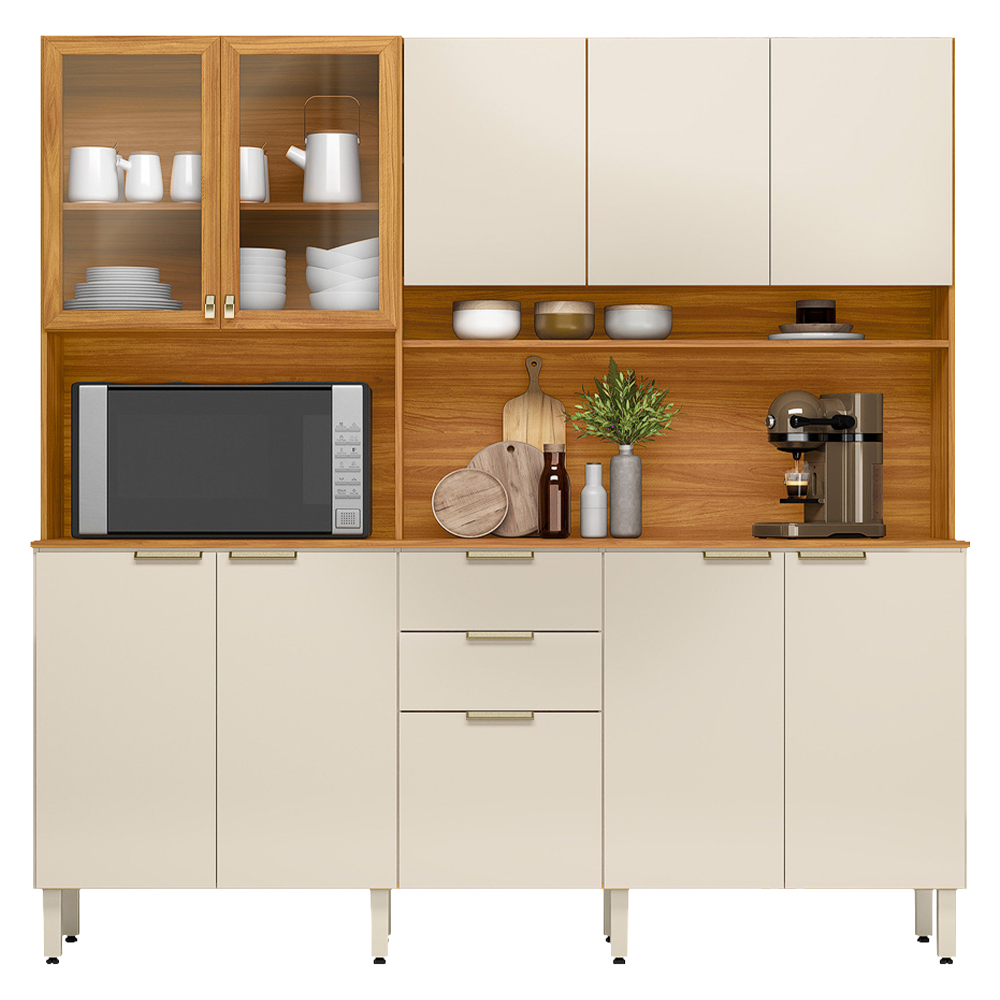 Cozinha Compacta 10 Portas 2 Gavetas Amora Demóbile — foto 4