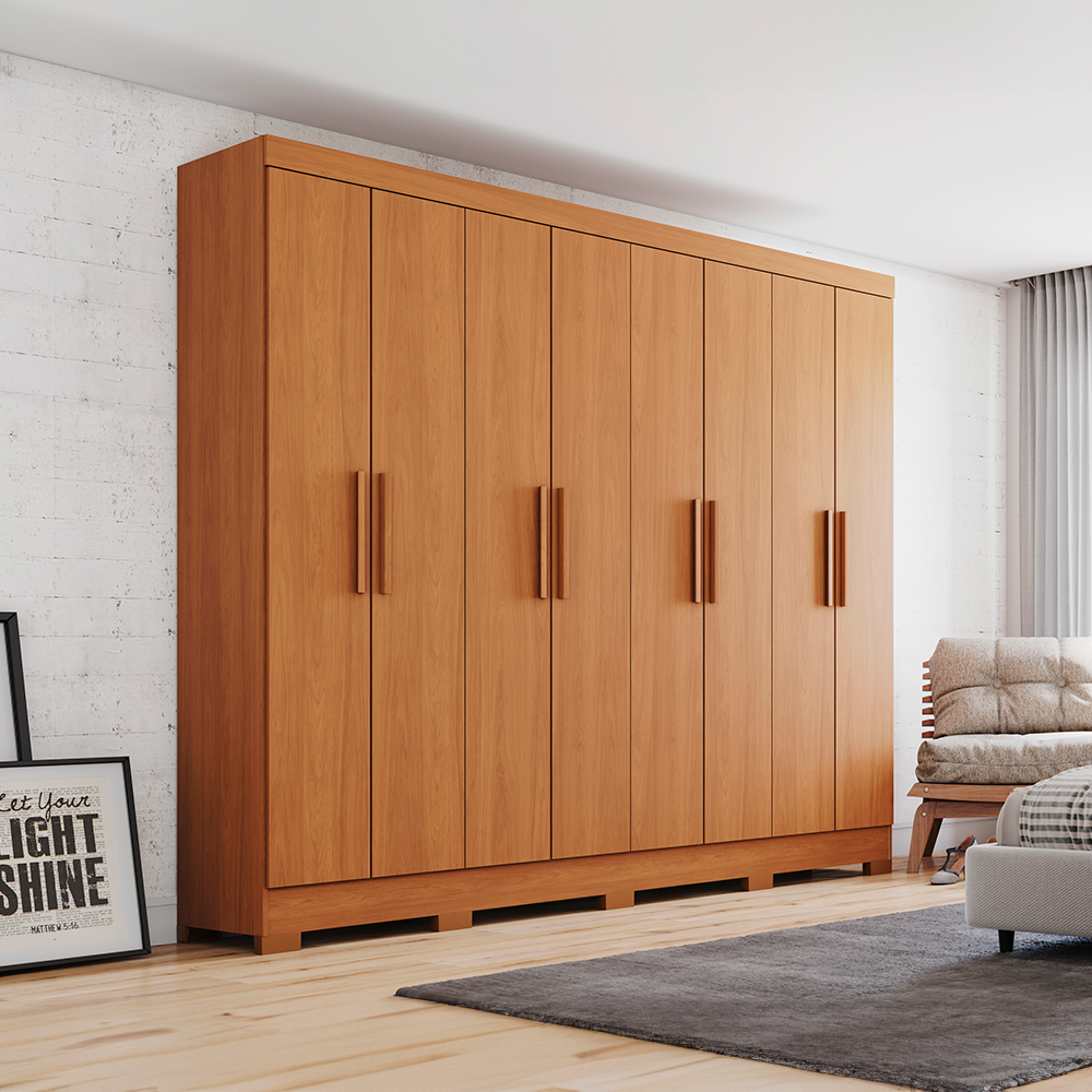 Guarda-Roupa Casal 8 Portas 4 Gavetas B51 Briz Henn