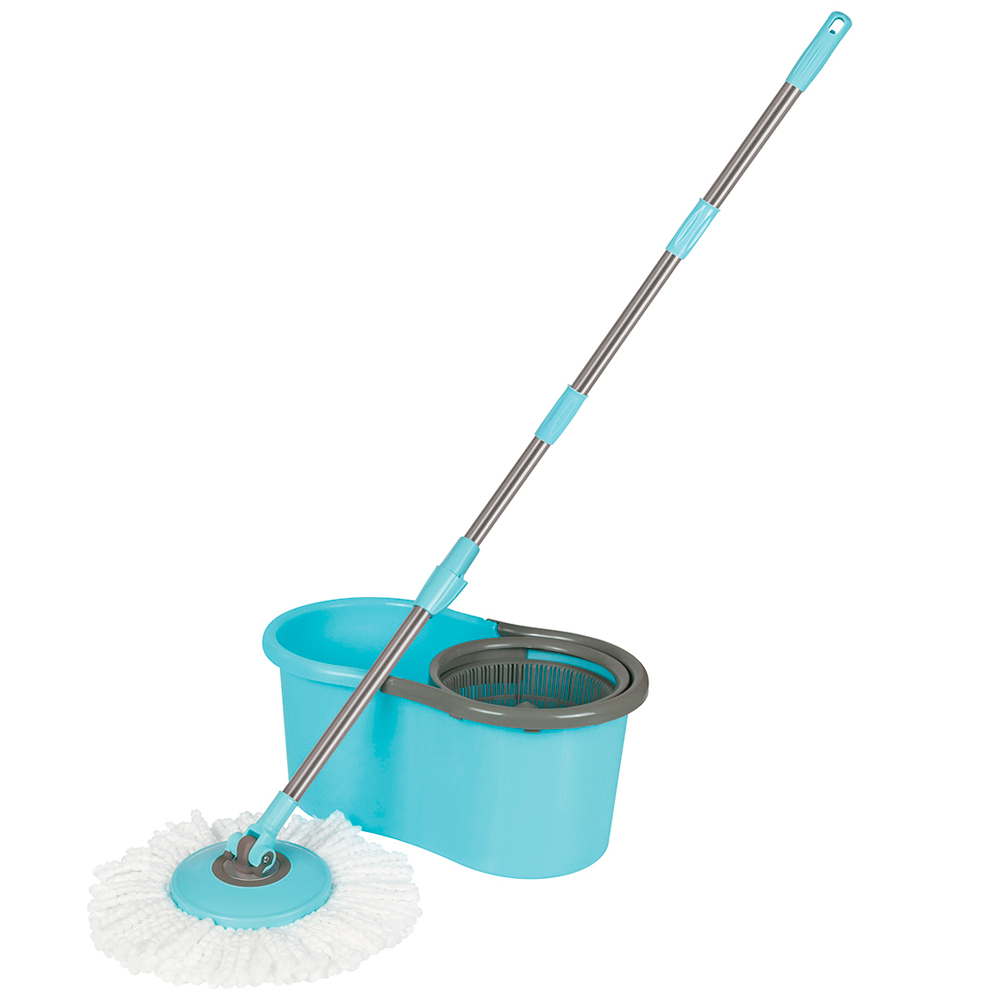 Esfregão Mop Mor 008298 com Cabo Giratório e Balde 13 Litros