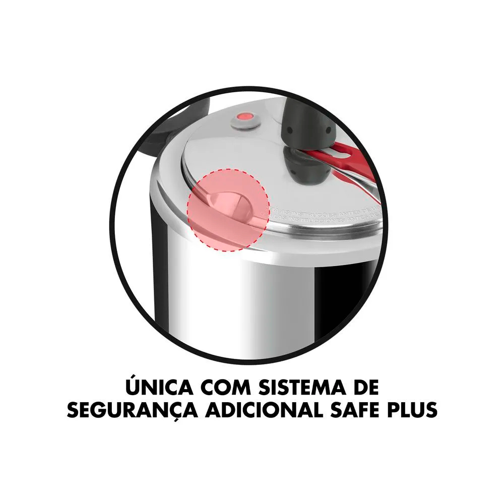 Panela de Pressão Clock Original Alumínio 7L — foto 15