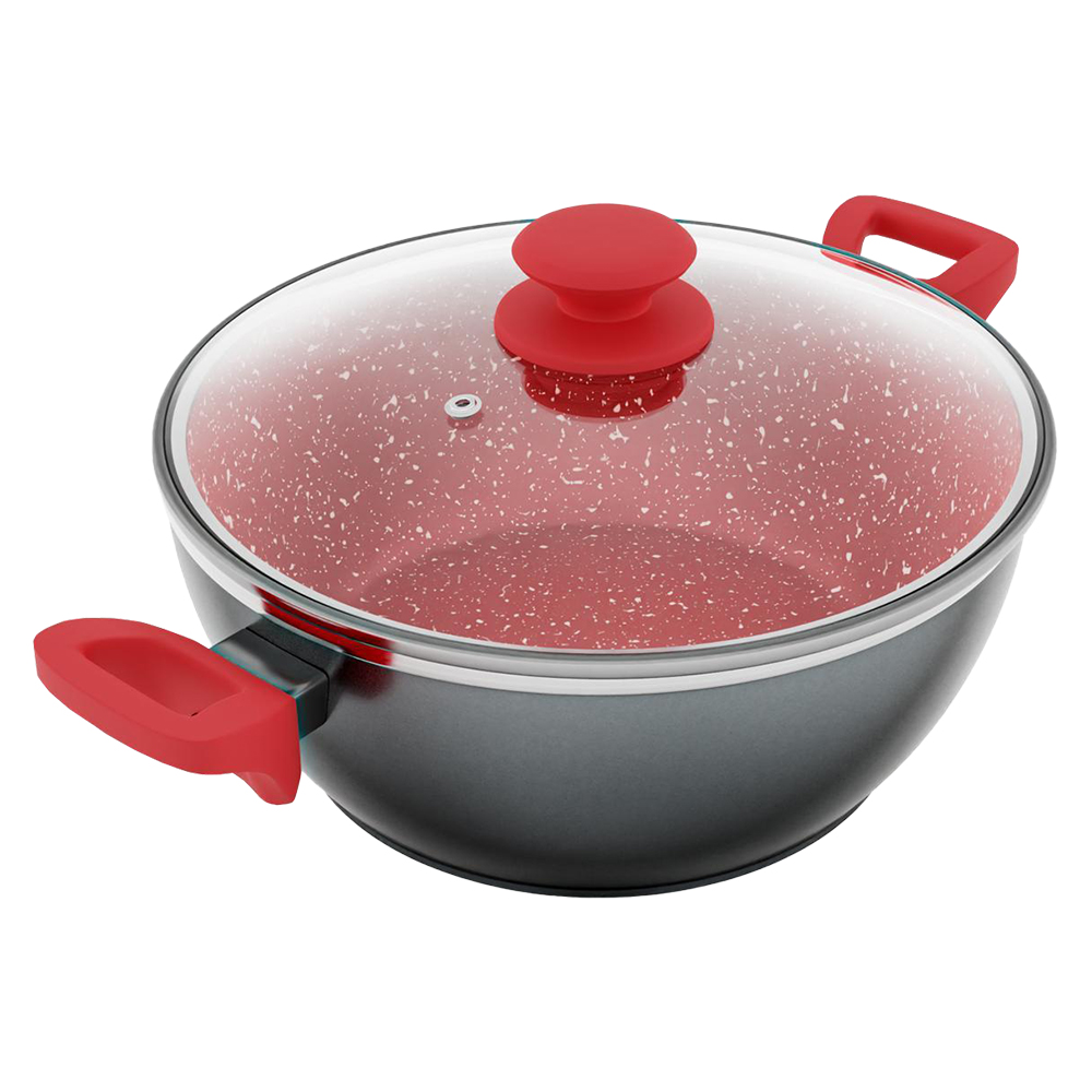 Panela Avulsa Philco PPN24A 4,6L Revestimento Redstone com Tampa de Vidro Temperado