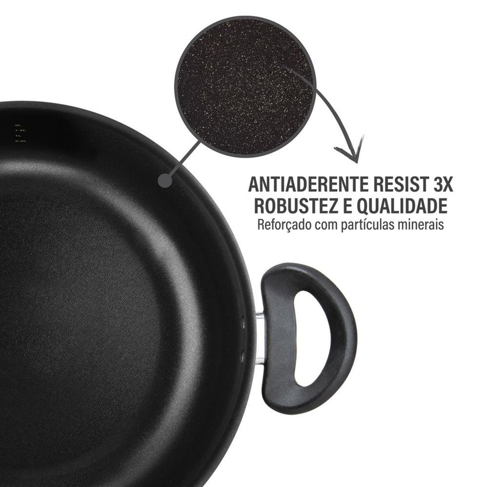 Caçarola Rochedo Robusta 24cm 4,6L Antiaderente — foto 9
