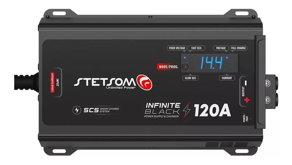 Fonte Carregador Stetsom Infinite 120A para Som Automotivo