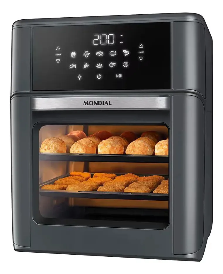 Fritadeira Air Fryer Oven Mondial Afon-12L-FG Digital 12L Preto