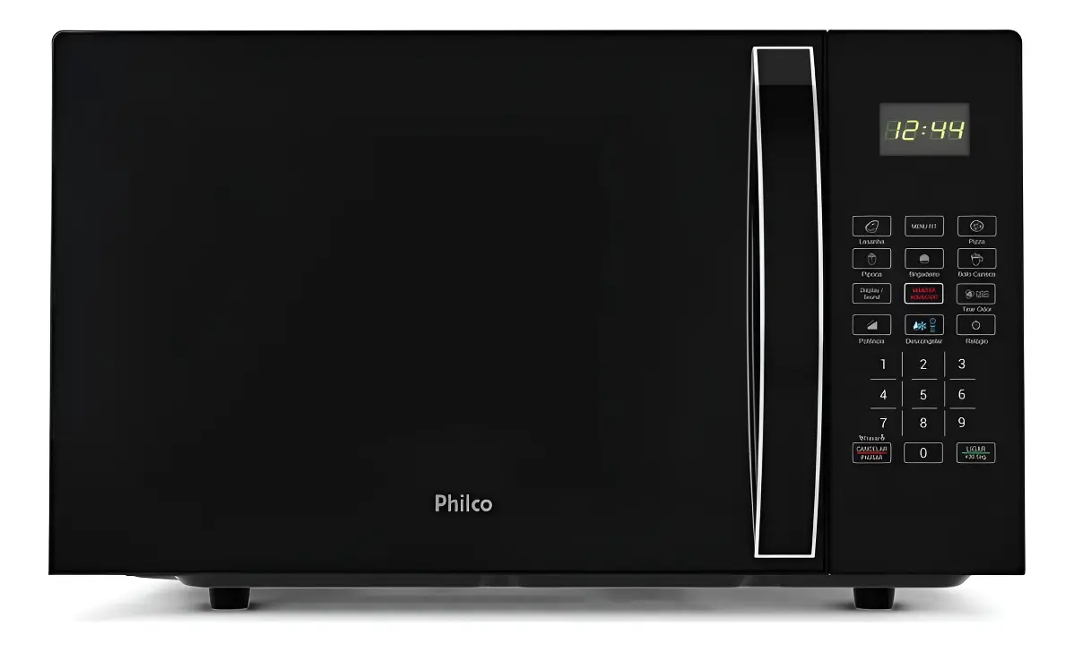 Micro-ondas Philco 28L Limpa Fácil 1100W Preto