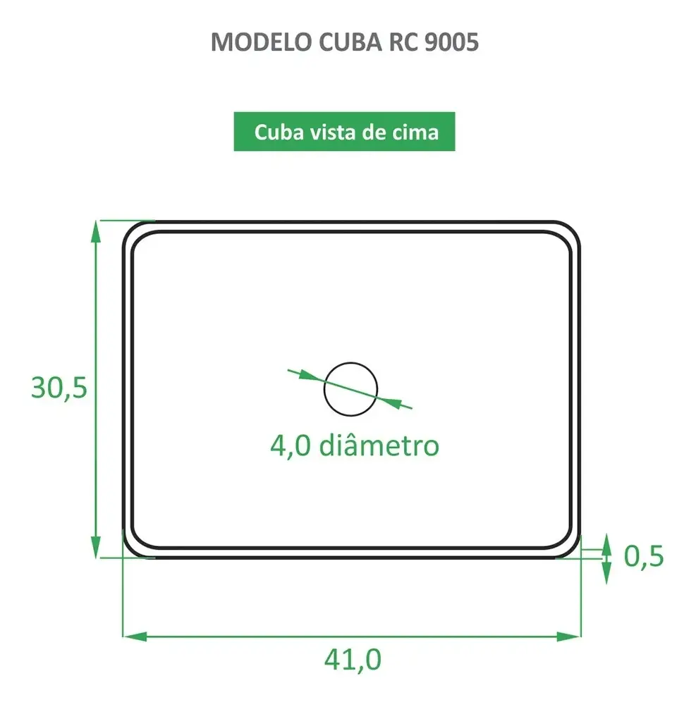 Cuba Pia De Apoio Cerâmica Marmorizada Para Banheiro — foto 5