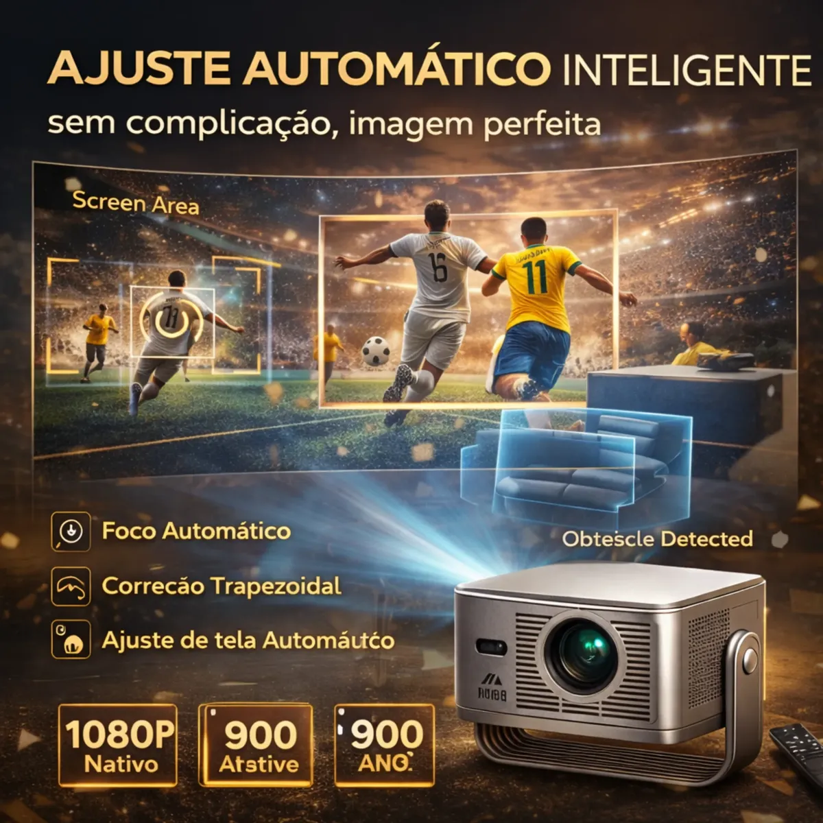 Mini projetor Smart Aliron HY350 Max 8K Android Bluetooth — foto 4