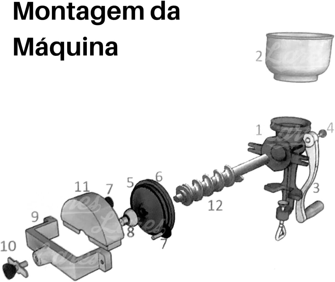 Moedor Moinho Manual de Ferro Fundido para Cereais e Grãos — foto 6