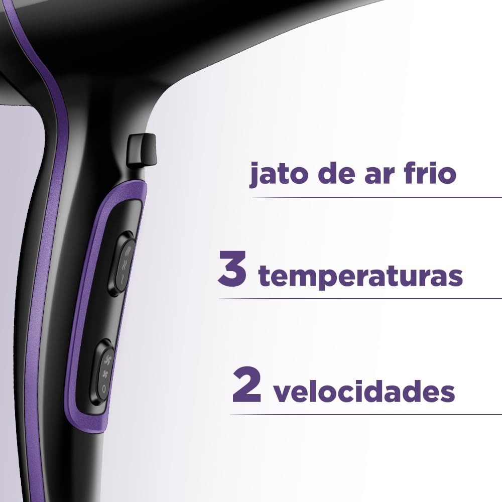 Secador de Cabelos Mondial SCN-01 Preto 2000W 220V — foto 4