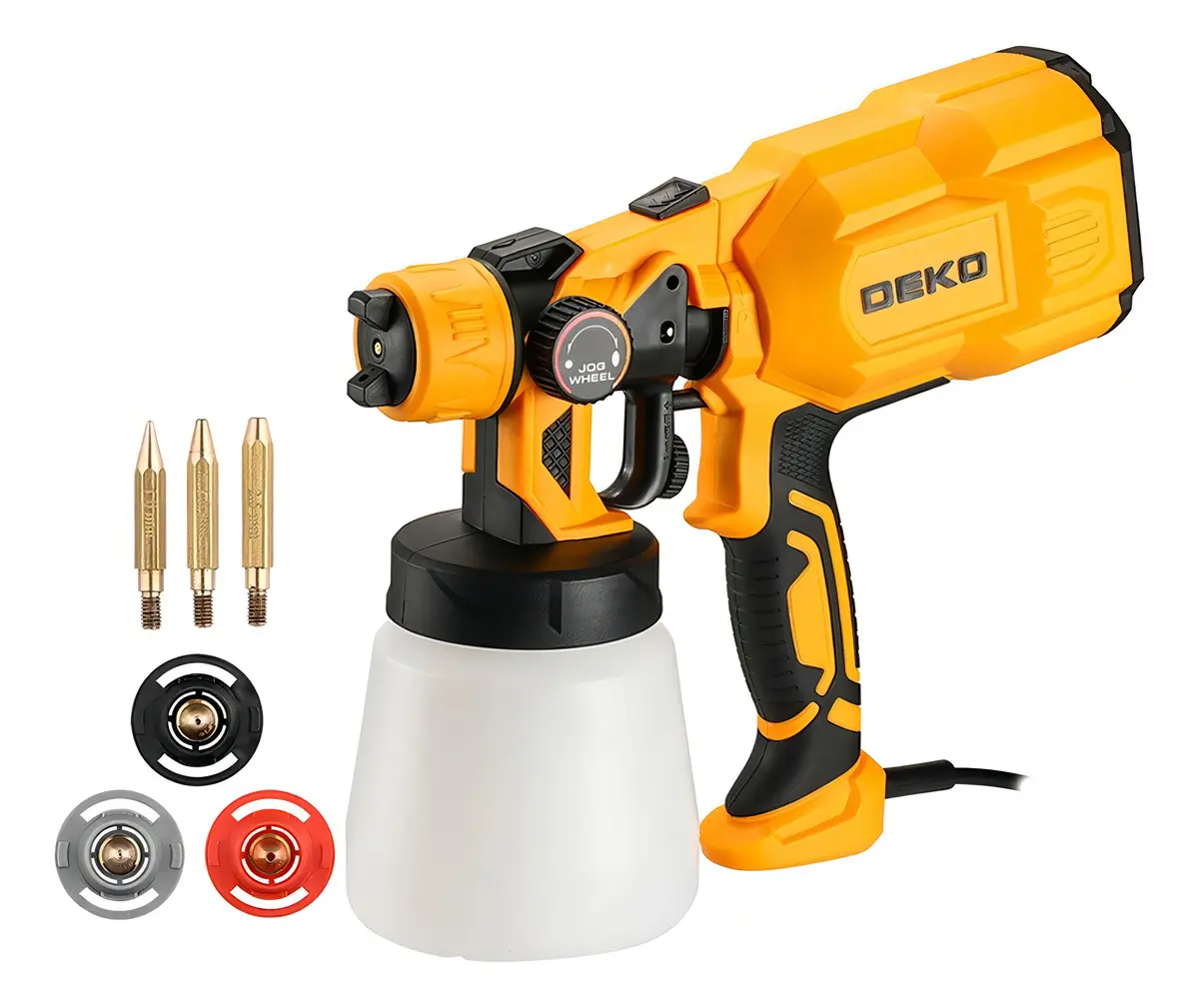 Pistola de Pintura HVLP Deko 800ml 550W com 3 Bicos