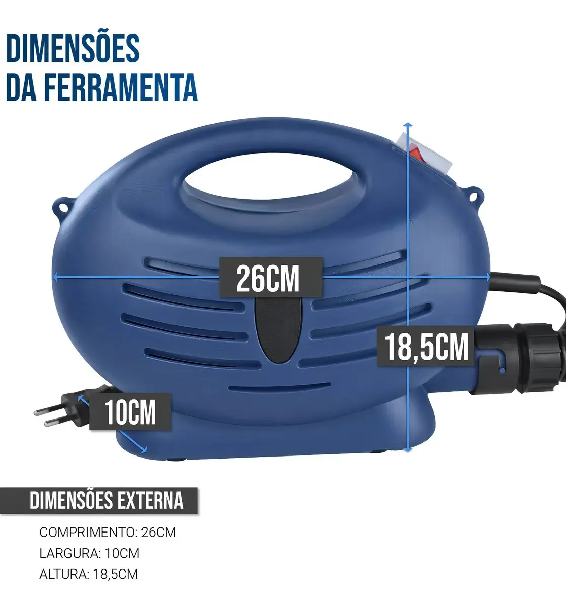 Pistola de Pintura Elétrica OzzyTools 650W Tanque 700mL — foto 3