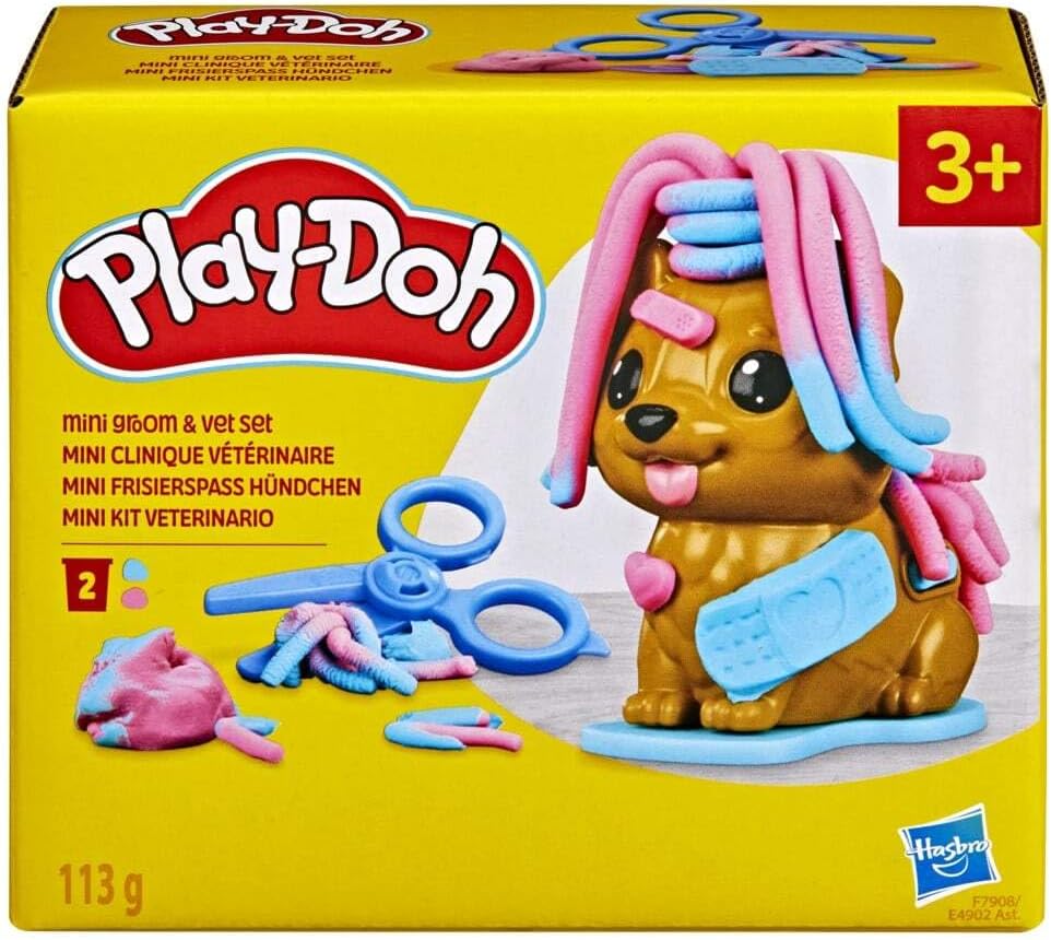 Play-Doh Mini Kit Veterinário com Cãozinho - Brinquedo Educativo