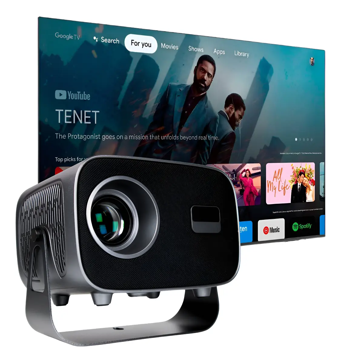 Projetor T15 Pro 4K - 13000 Lúmens - Android 13
