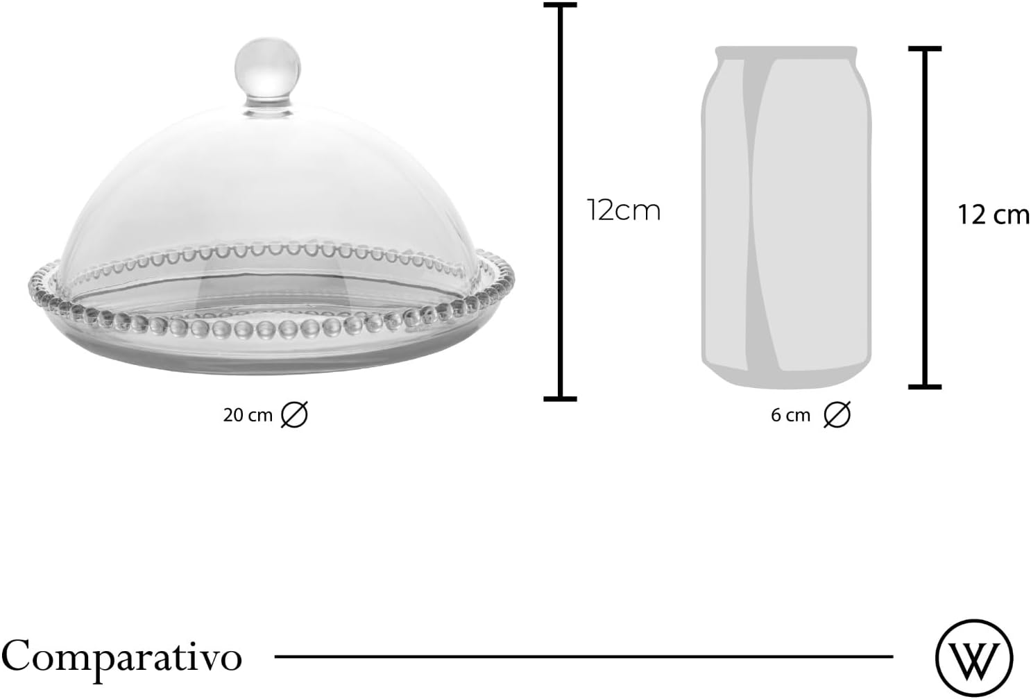 Queijeira Pearl Transparente - Design Sofisticado e Funcionalidade — foto 3