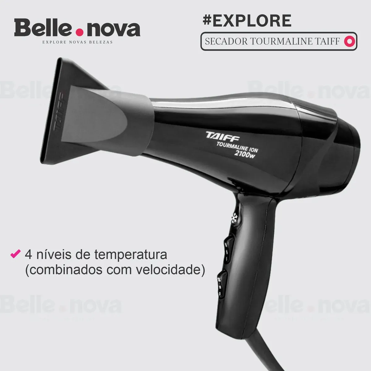 Secador de Cabelo Taiff Tourmaline 2100W — foto 4