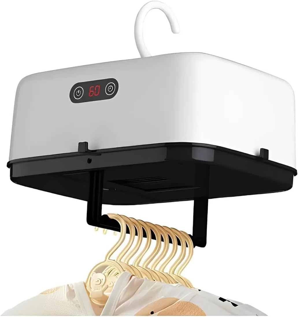 Secador de Roupas Portátil Elétrico 220V - Aquecedor Varal Dobrável