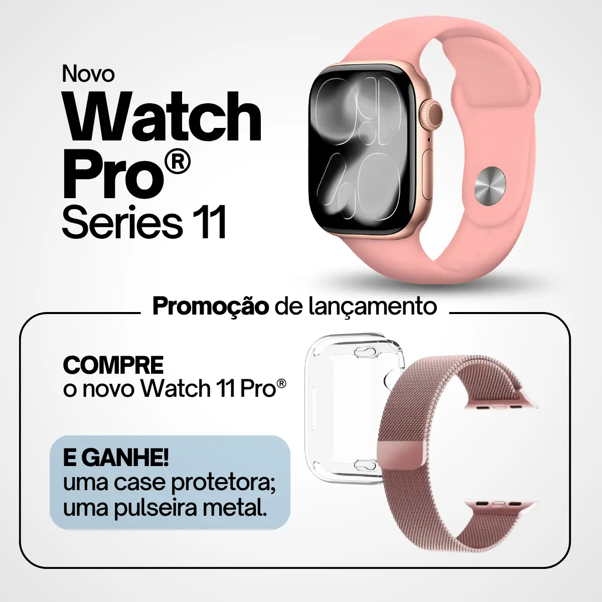 Smartwatch Watch 11 Pro Feminino com Tela AMOLED 1,77" — foto 2
