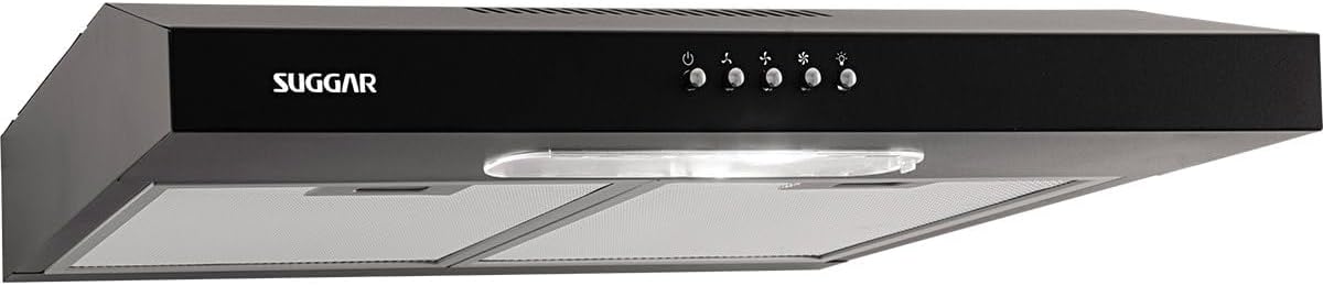 Suggar Depurador de Ar Slim 60cm 3 Velocidades Preto DPS161PT 110V