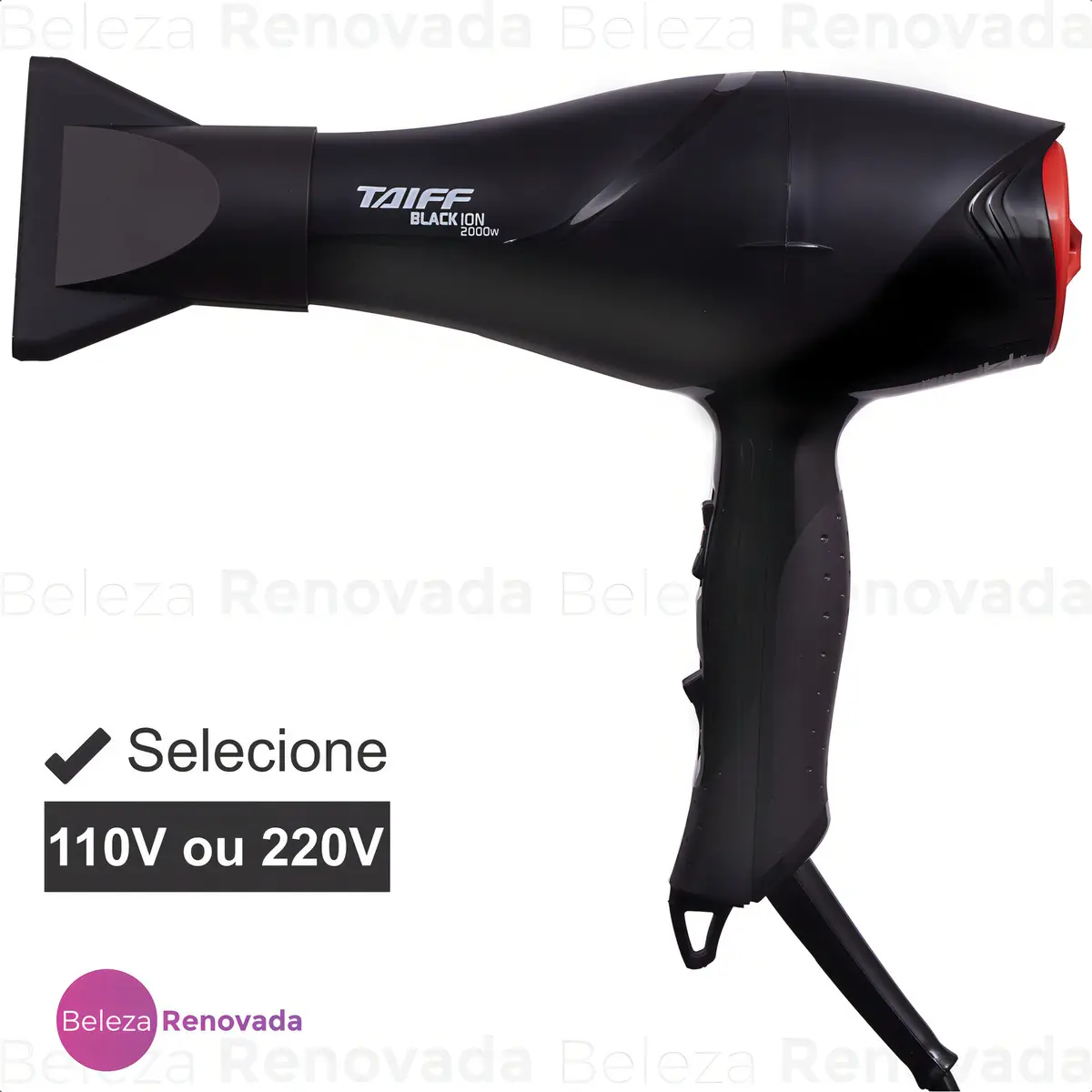 Secador de Cabelo Taiff New Black Ion Profissional 2000W — foto 3