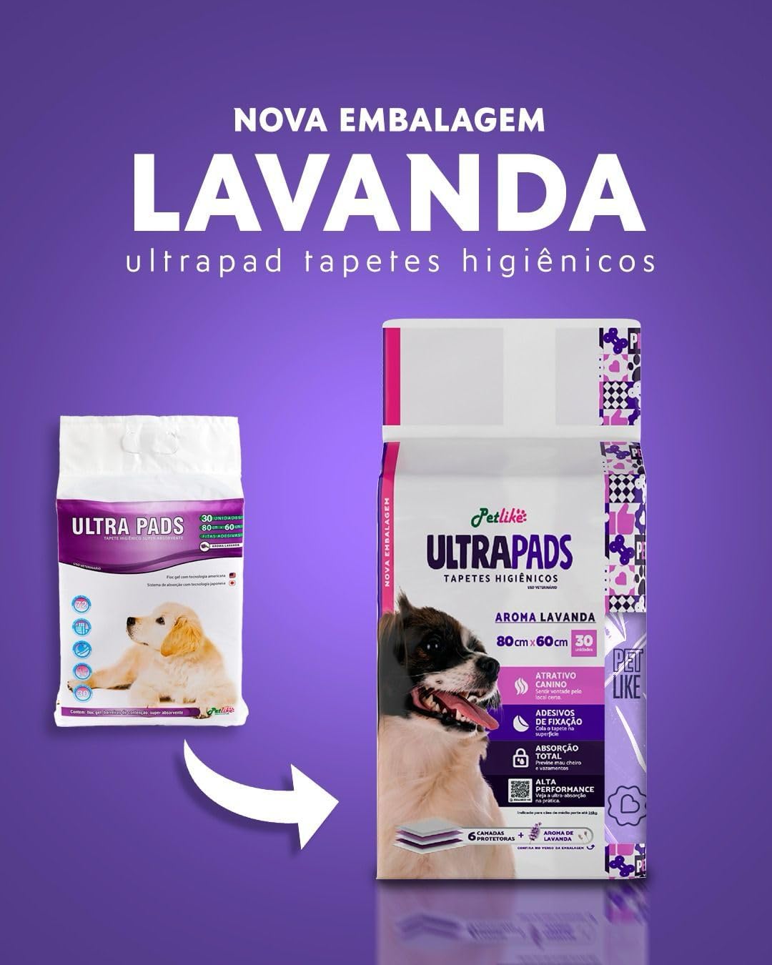 Tapete Higiênico Petlike Ultra Pads 60x60cm e 80x60cm para Cães — foto 6