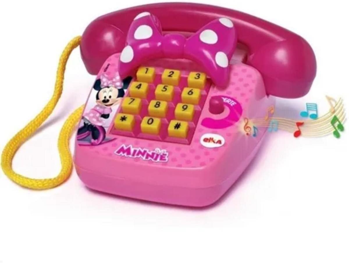 Telefone Sonoro Minnie - Brinquedo Interativo Disney