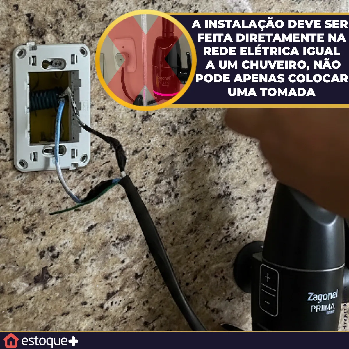Torneira Elétrica Zagonel Prima Touch - Preta — foto 4