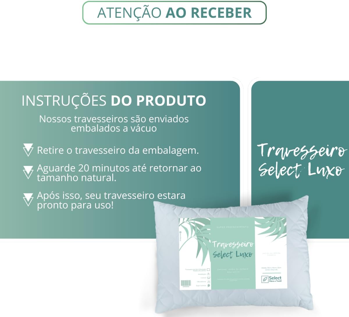 Travesseiro Antialérgico de Fibra de Silicone - Altura Ajustável — foto 5