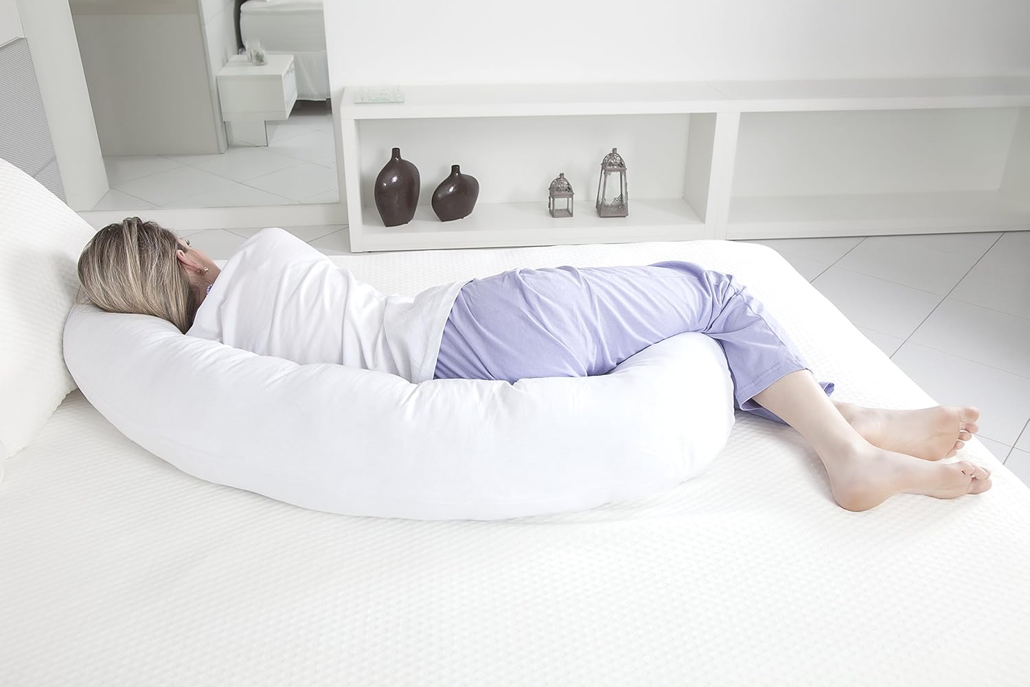 Travesseiro Ergonômico Minhocão Fibrasca - Suporte para Coluna — foto 4