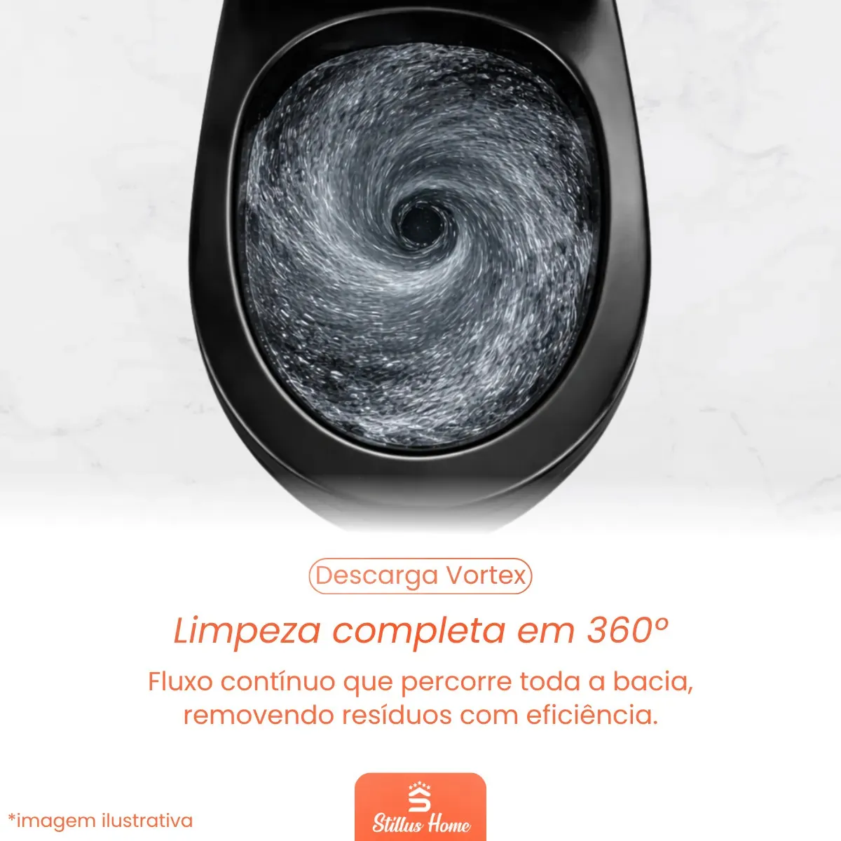 Vaso Sanitário Monobloco Stillus Home Budapeste Preto Fosco — foto 4