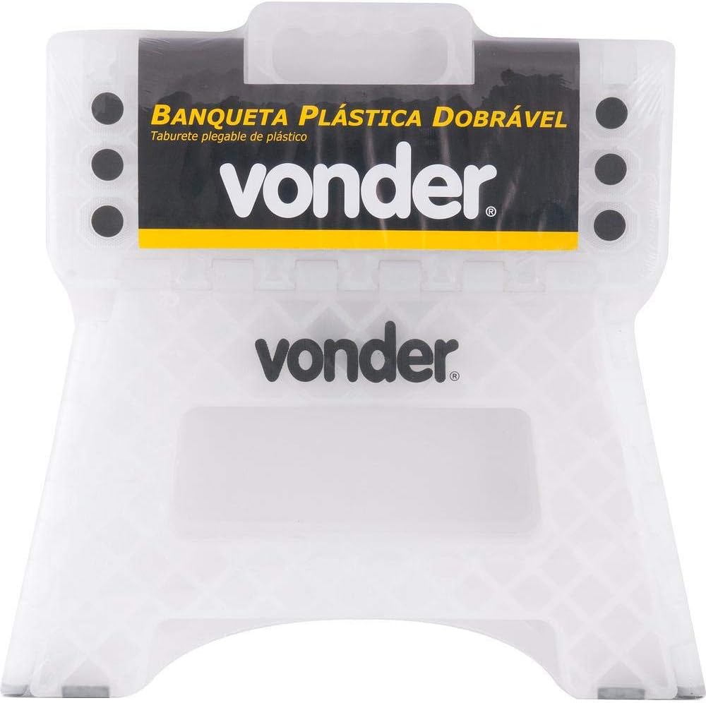 Vonder Banqueta Plástica Dobrável Branca 220 mm — foto 4