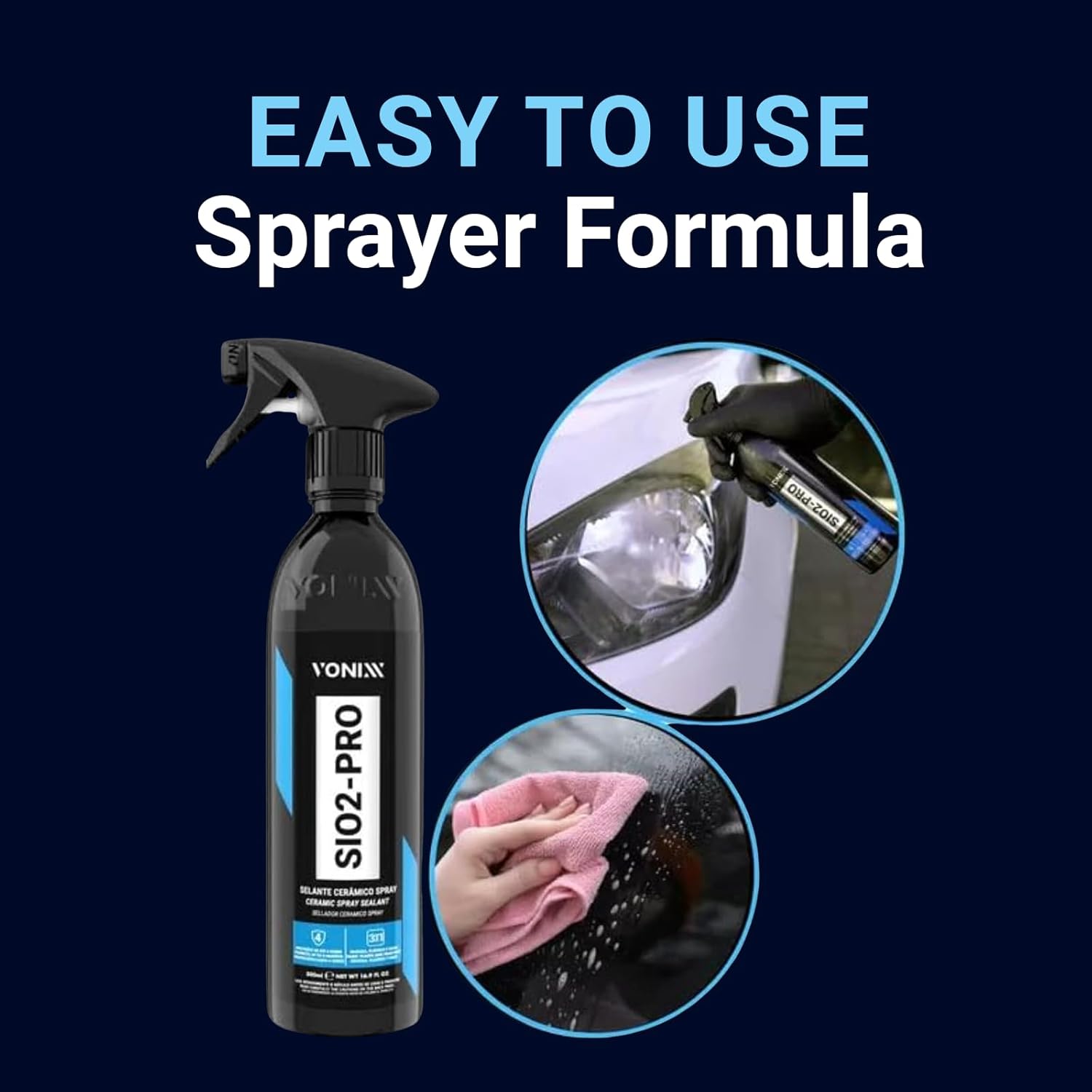 vonixx SIO2-PRO 500ML - Manutenção para Vitrificadores Automotivos — foto 3