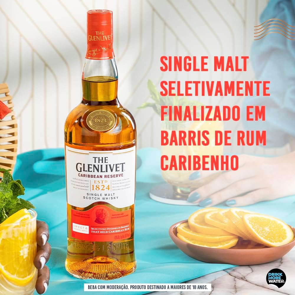 Whisky Glenlivet Caribbean Reserve 750ml — foto 4